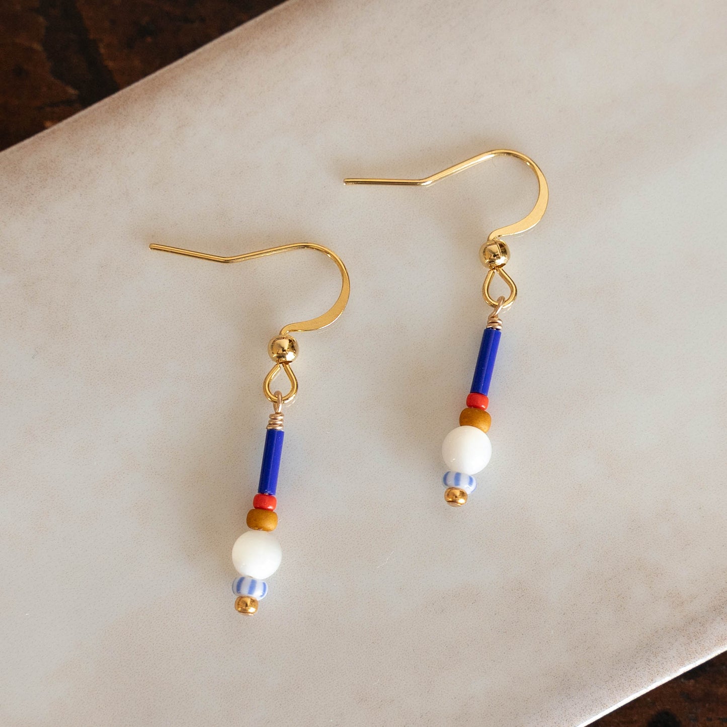 Rowan Earrings | Colorful Beaded Dangle Earrings