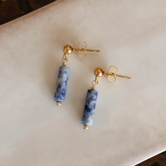 River Stud Dangle Earrings