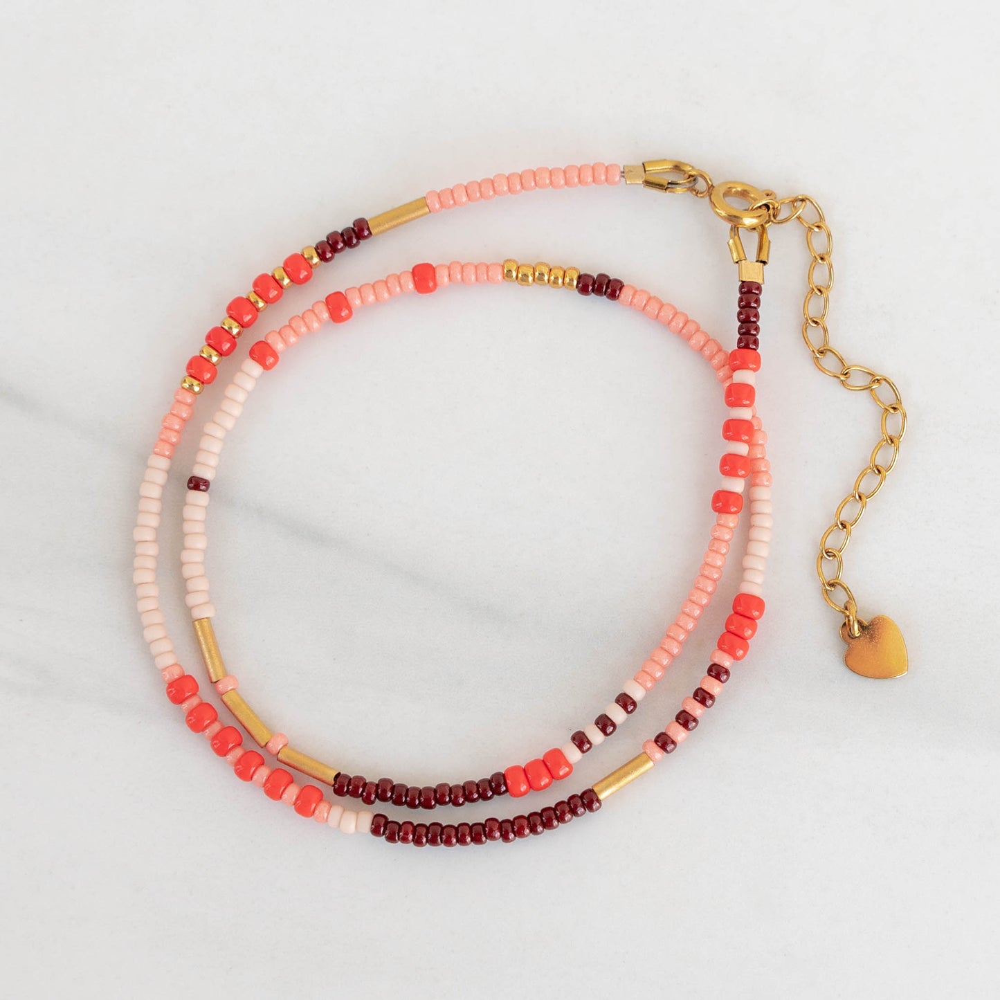 Sunset Necklace | Colorful Seed Bead Necklace