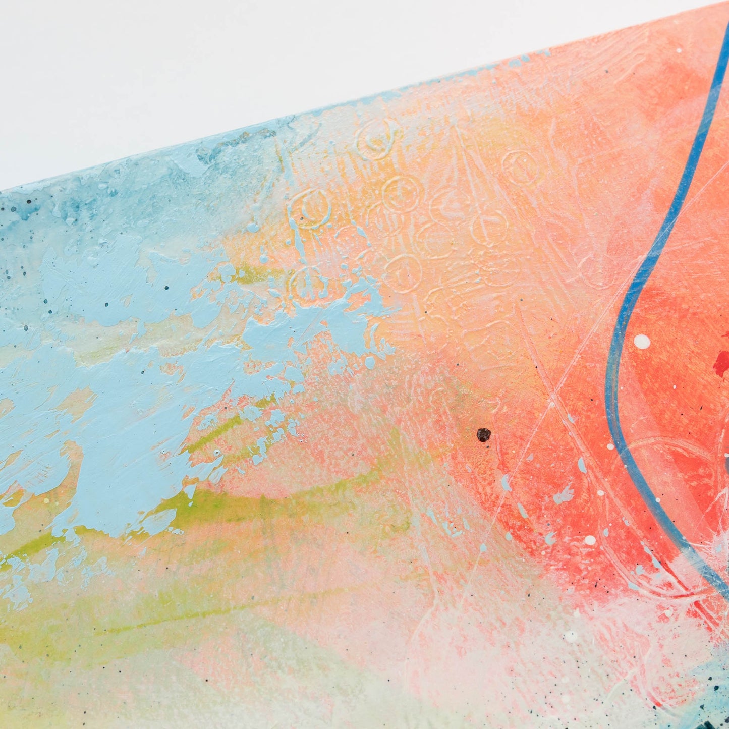 A Tune on the Breeze | 10x10 Abstract Landscape Painting on Wood Panel