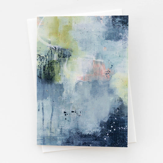 Misty Morning Waltz Abstract Fine Art Card