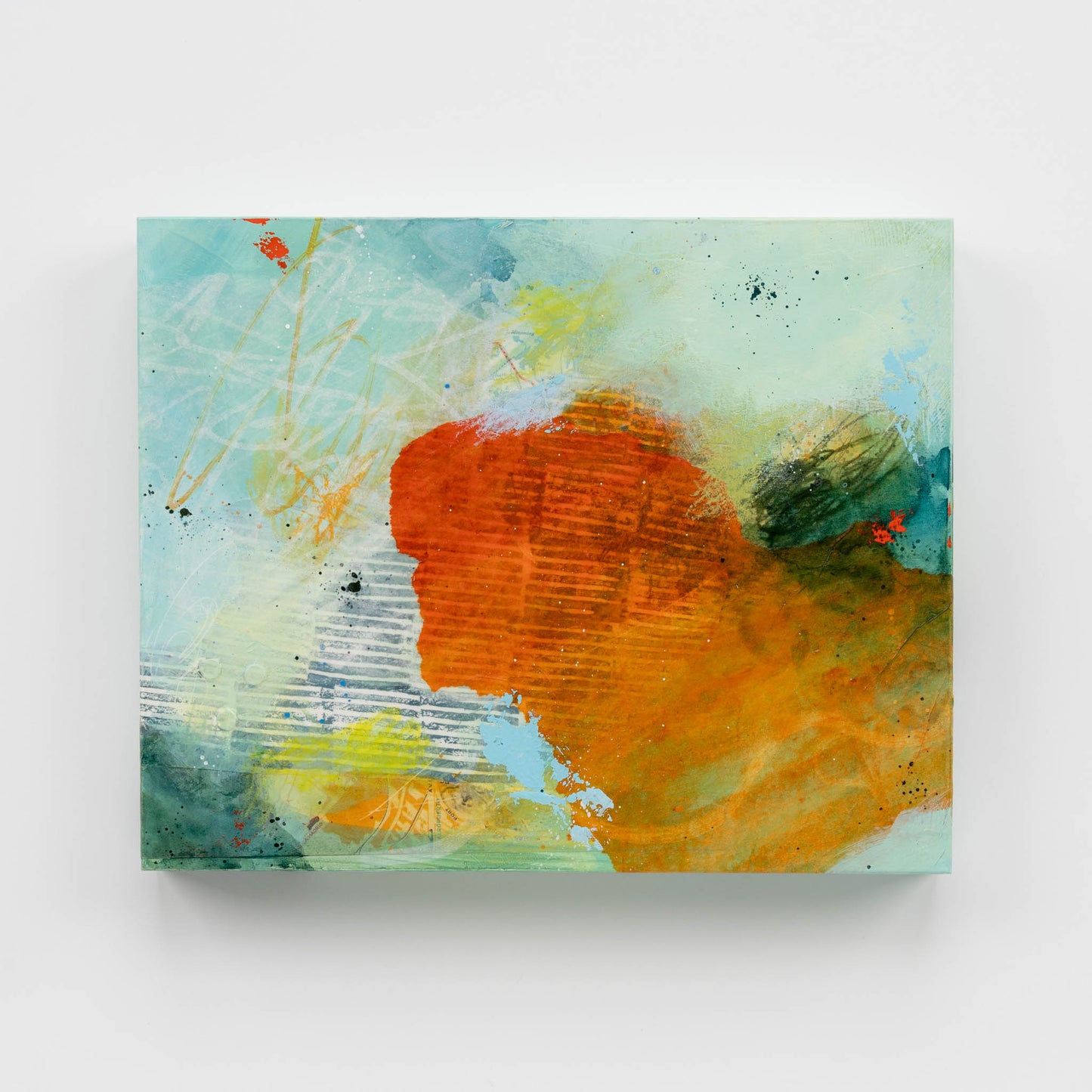 Adventure Awaits | 8x10 Abstract Painting on Wood Panel