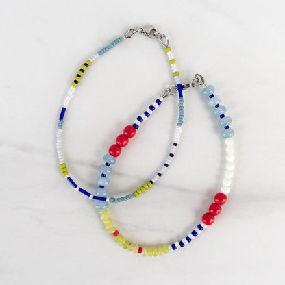 Cove Anklet | Colorful Seed Bead Anklet