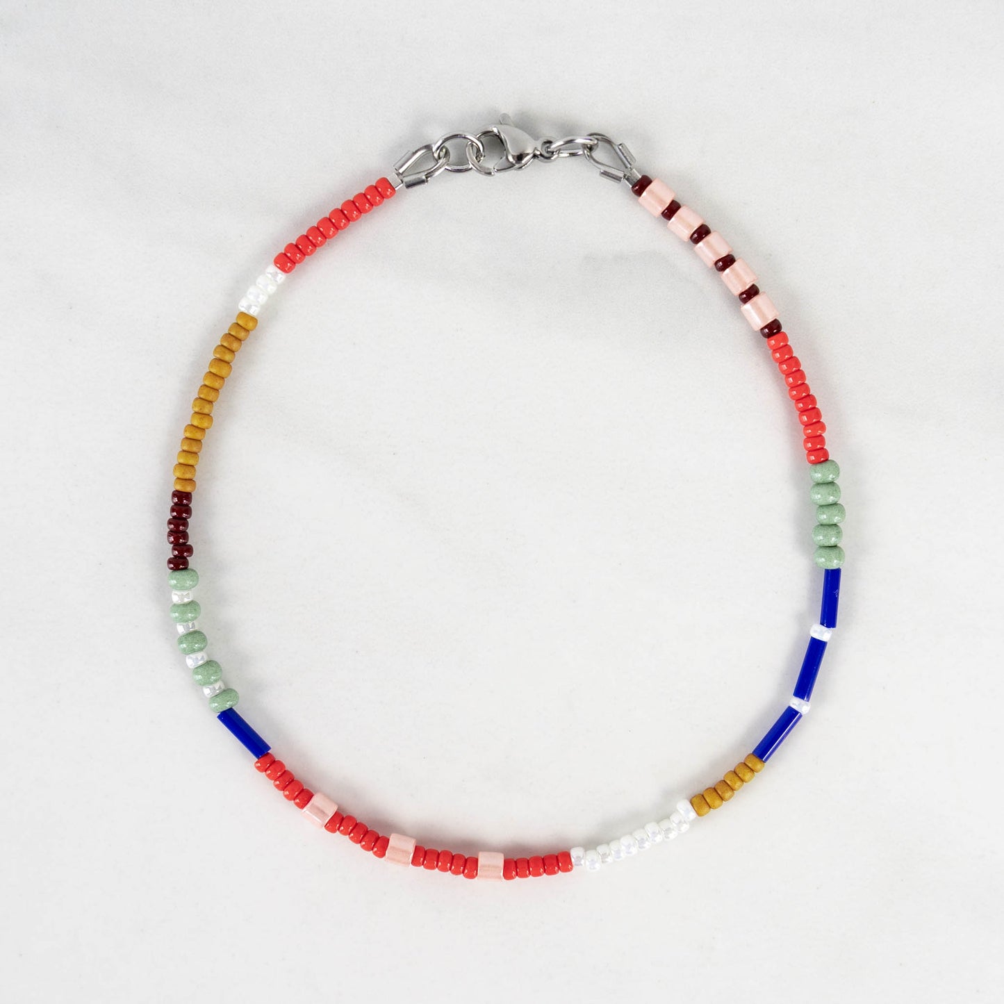 Rowan Anklet | Colorful Seed Bead Anklet