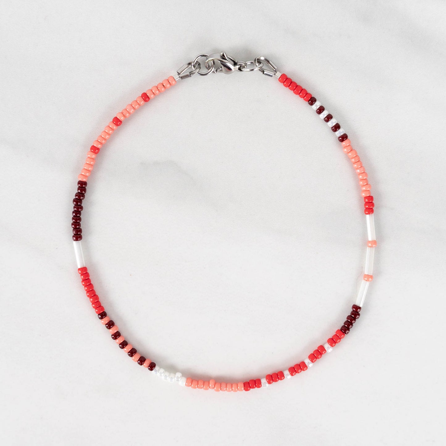 Sunset Anklet | Colorful Seed Bead Anklet