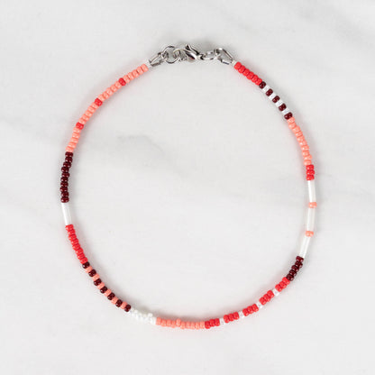 Sunset Anklet | Colorful Seed Bead Anklet