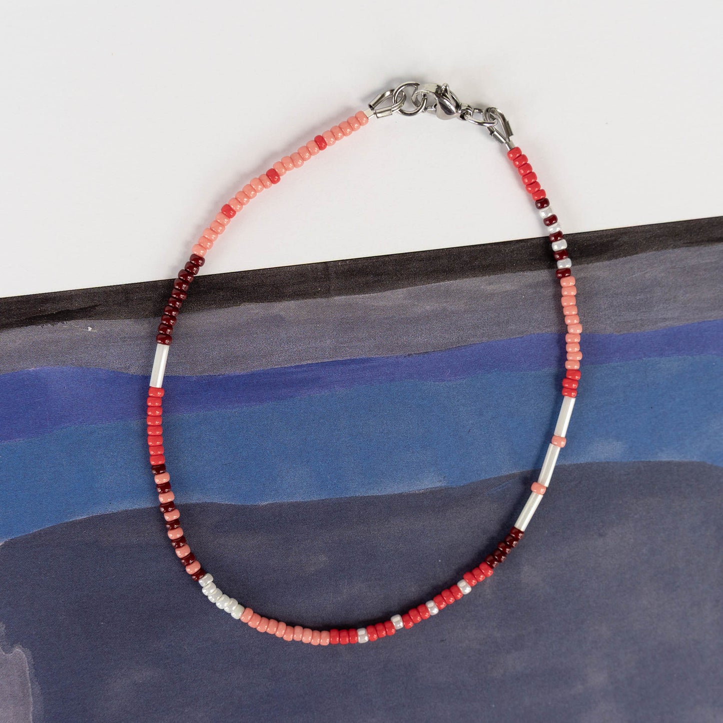 Sunset Anklet | Colorful Seed Bead Anklet