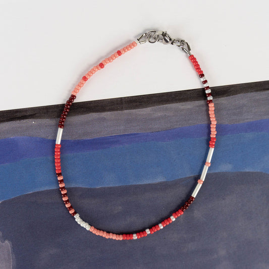 Sunset Anklet | Colorful Seed Bead Anklet