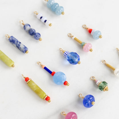 Beaded Charms | Gemstone, Pearl, and Glass Beaded Charms