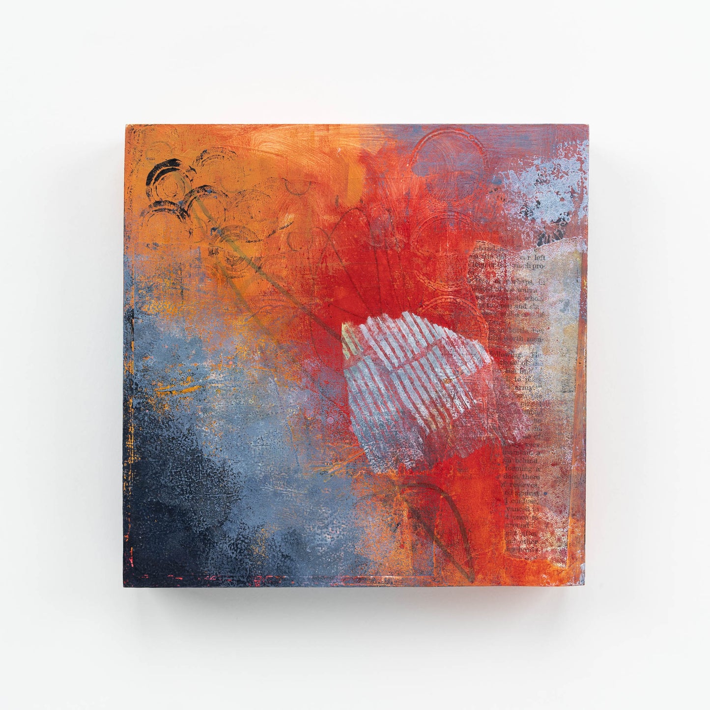 Catharsis II | 8x8 Abstract Painting on Wood Panel