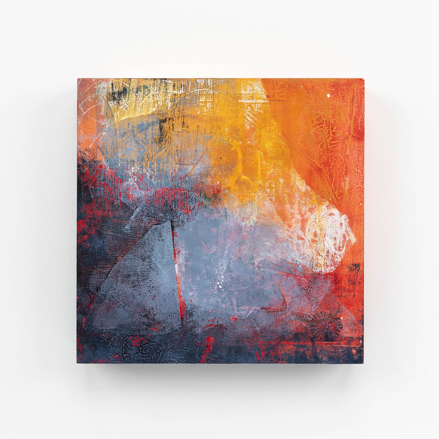 Catharsis III | 8x8 Abstract Painting on Wood Panel