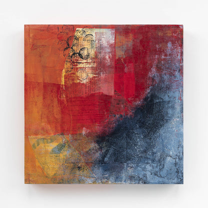 Catharsis VI | 12x12 Abstract Painting on Wood Panel