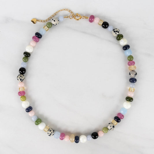 Daphne Necklace | Chunky Beaded Necklace