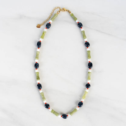 Jasmine Necklace | Beaded Gemstone Necklace