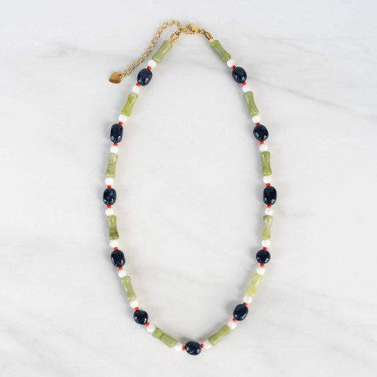 Jasmine Necklace | Beaded Gemstone Necklace