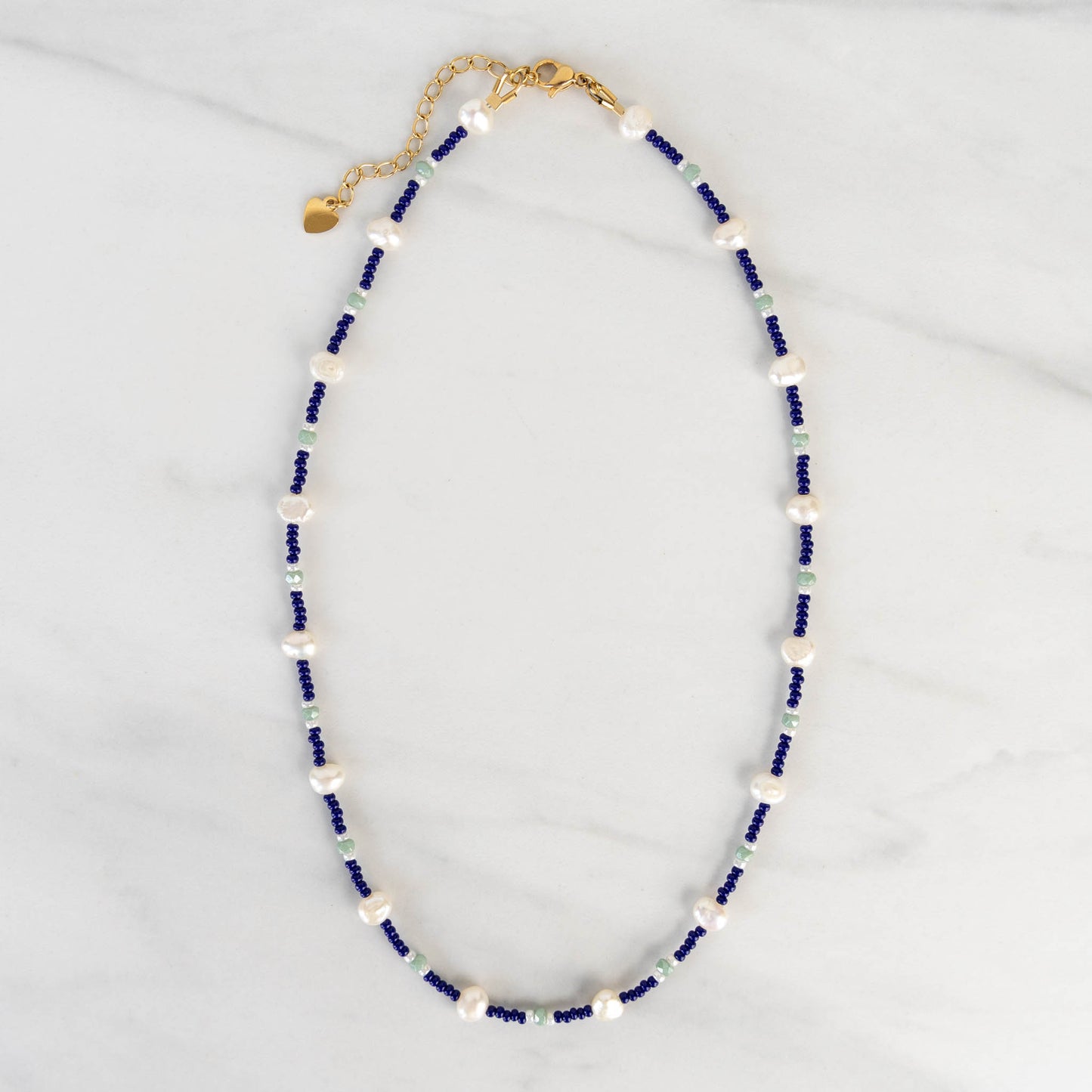 Lark Necklace | Pearl and Glass Seed Bead Necklace