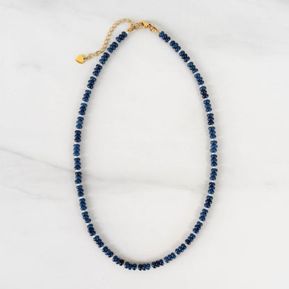 Marina Necklace | Blue Gemstone Beaded Necklace