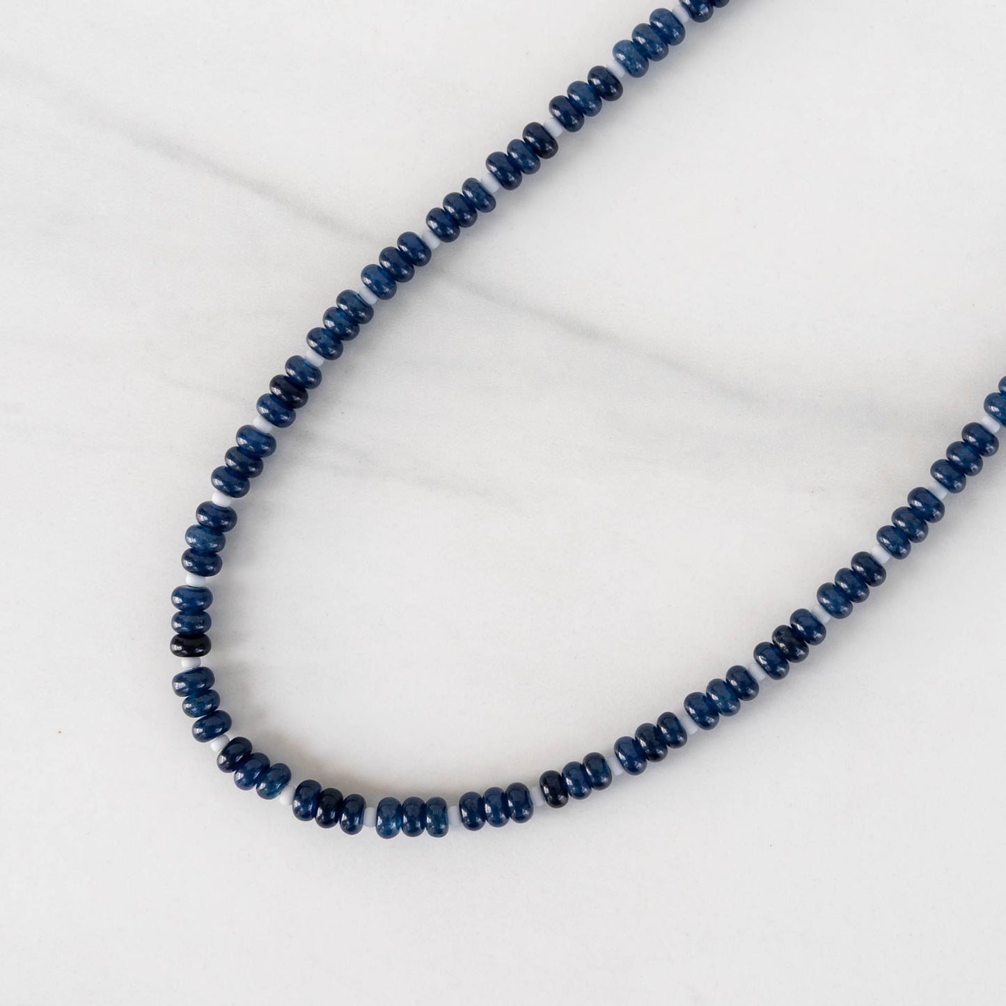 Marina Necklace | Blue Gemstone Beaded Necklace