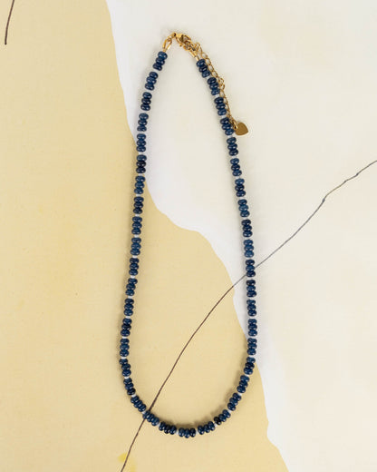 Marina Necklace | Blue Gemstone Beaded Necklace