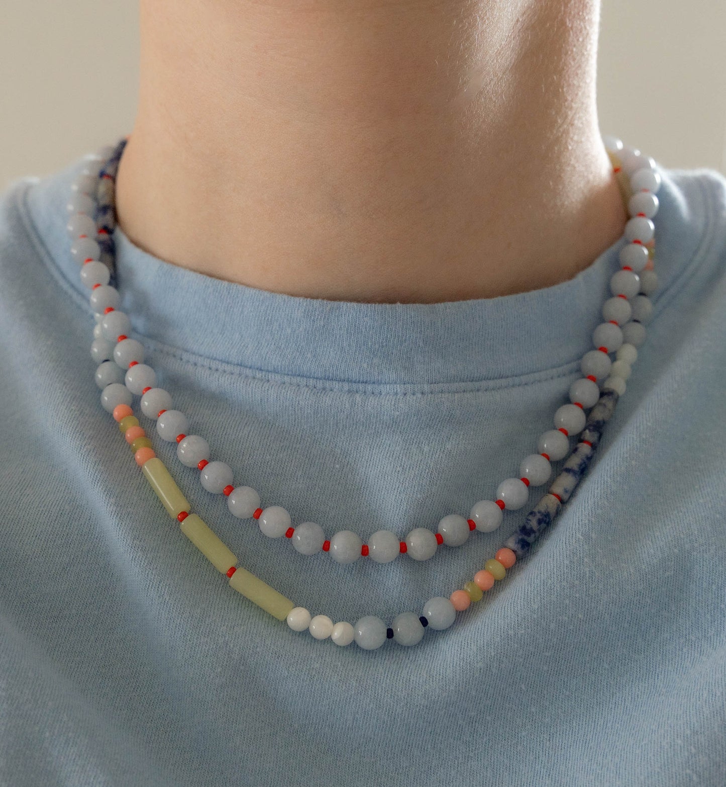 Meadow Necklace | Gemstone & Pearl Beaded Necklace