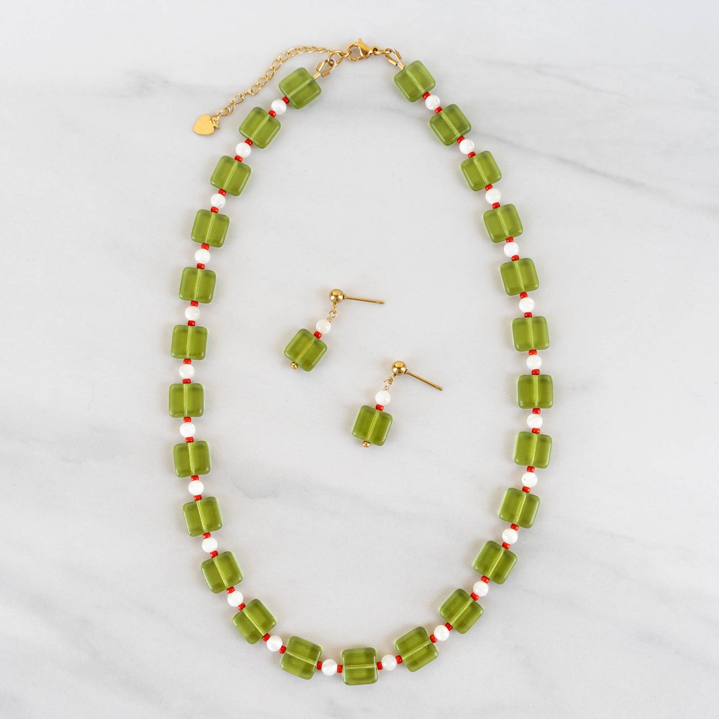Milo Beaded Jewelry Set | Matching Necklace & Earrings
