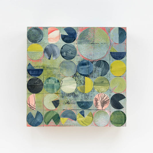 Pivot IV | 6x6 Abstract Painting on Wood Panel