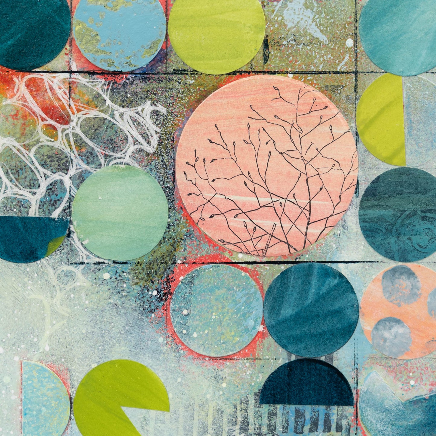Pivot VI | 8x8 Abstract Painting on Wood Panel