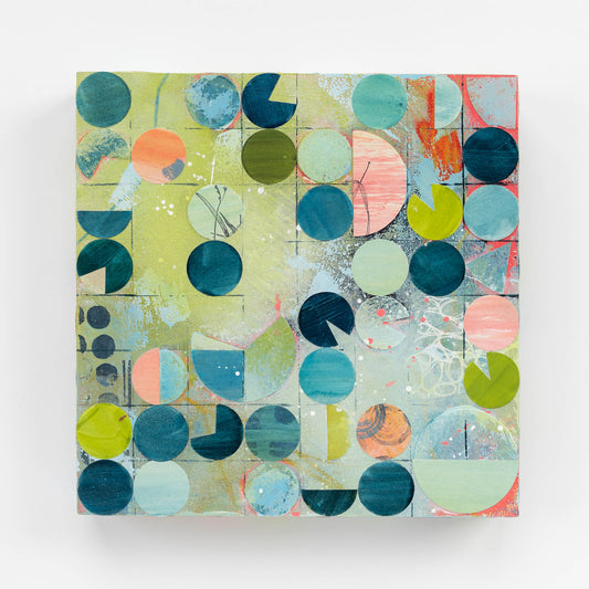 Pivot VII | 8x8 Abstract Painting on Wood Panel