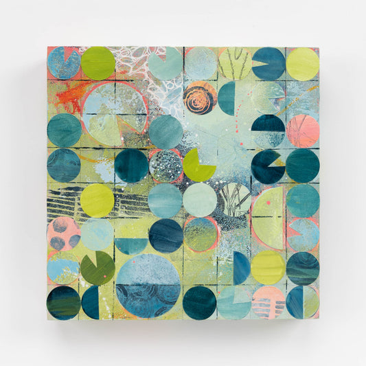 Pivot VIII | 8x8 Abstract Painting on Wood Panel