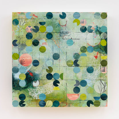 Pivot IX | 14x14 Abstract Painting on Wood Panel