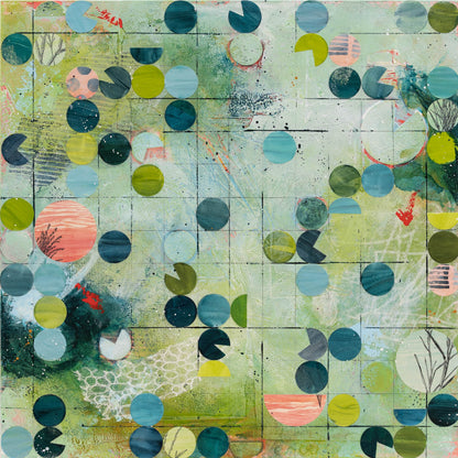 Pivot IX | 14x14 Abstract Painting on Wood Panel