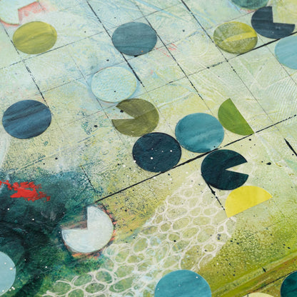 Pivot IX | 14x14 Abstract Painting on Wood Panel