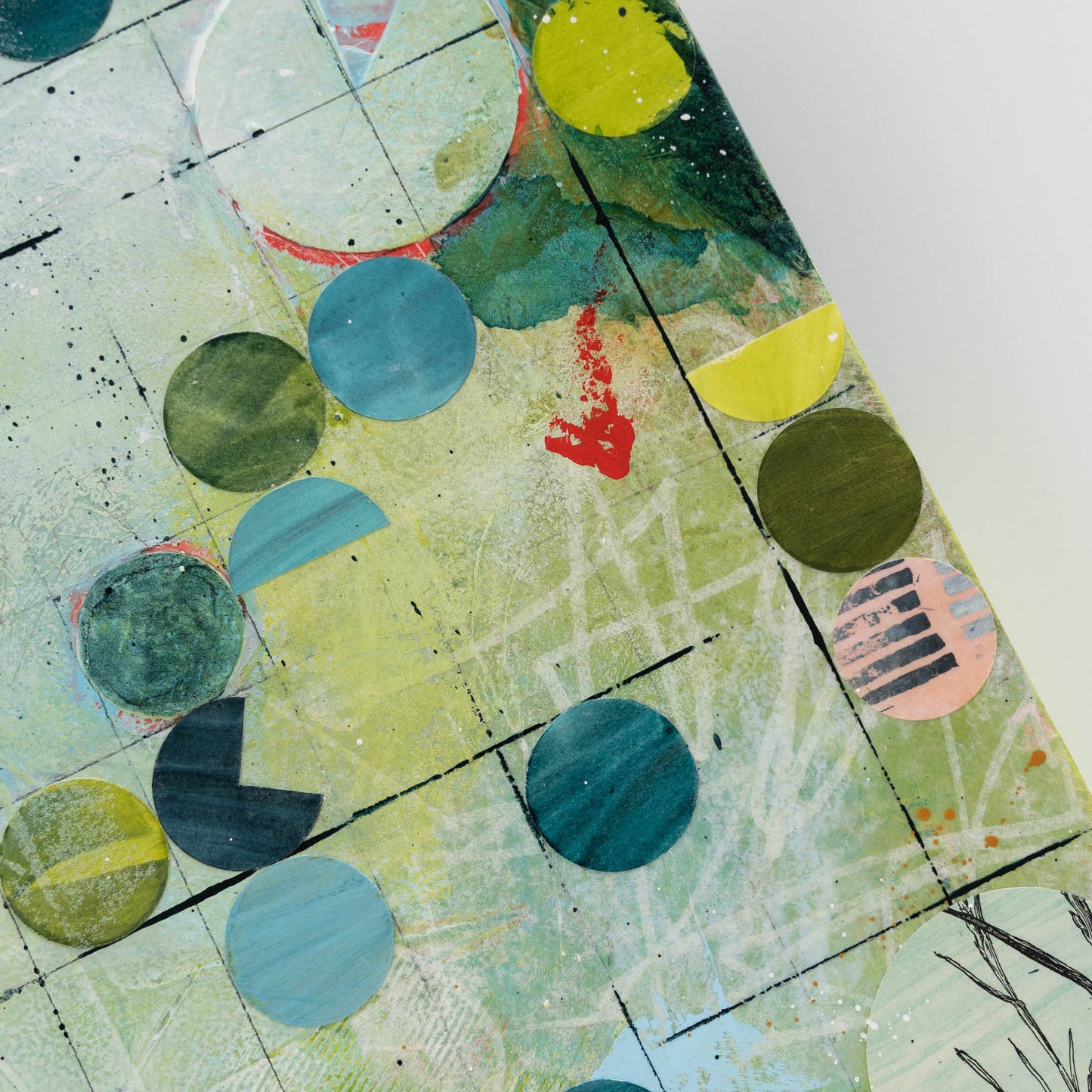 Pivot IX | 14x14 Abstract Painting on Wood Panel