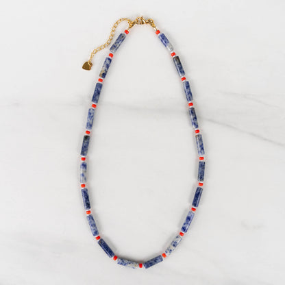 River Necklace | Beaded Gemstone Necklace