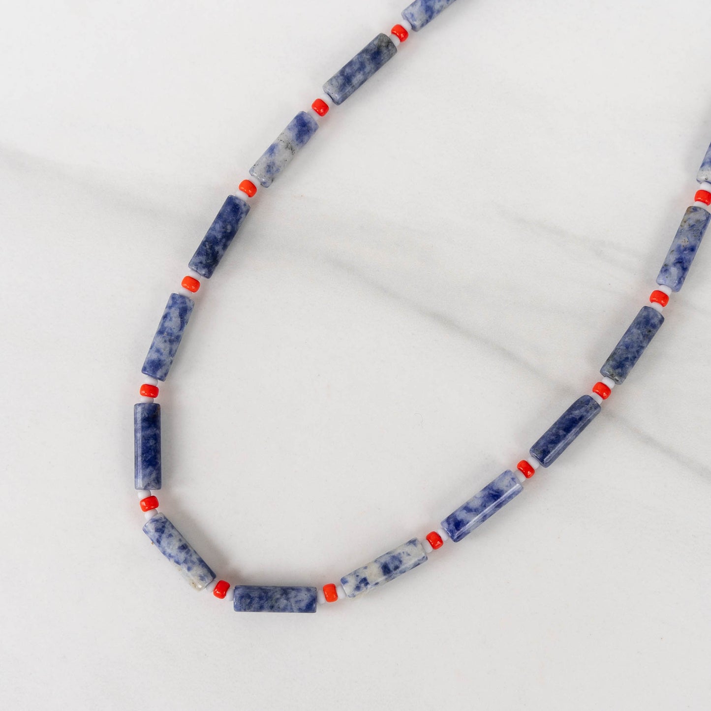 River Necklace | Beaded Gemstone Necklace
