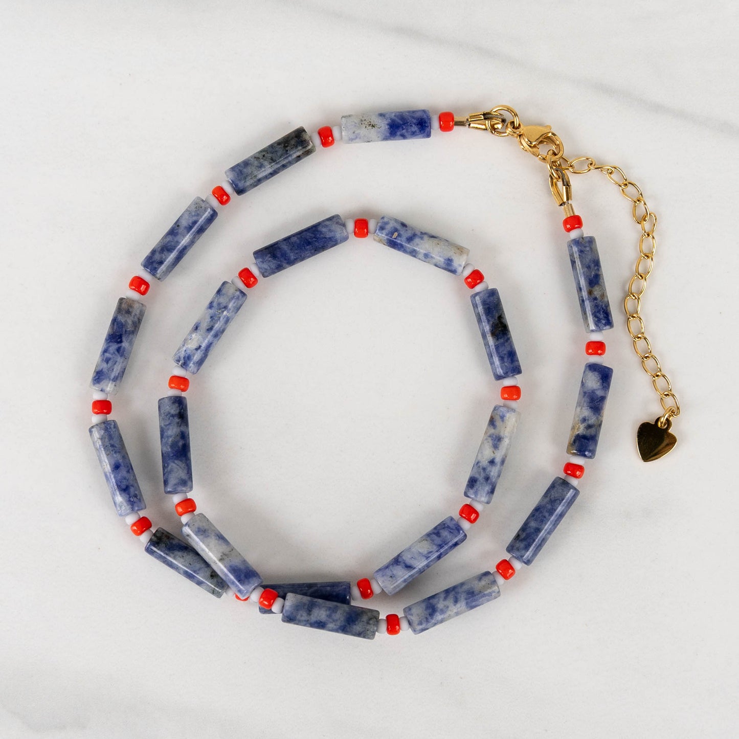 River Necklace | Beaded Gemstone Necklace