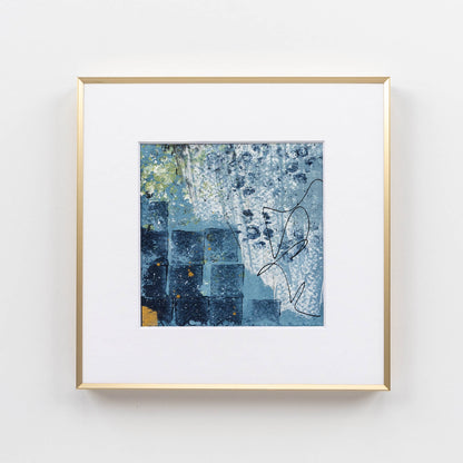 Spring Rain V | Framed 5x5 inch Acrylic Painting