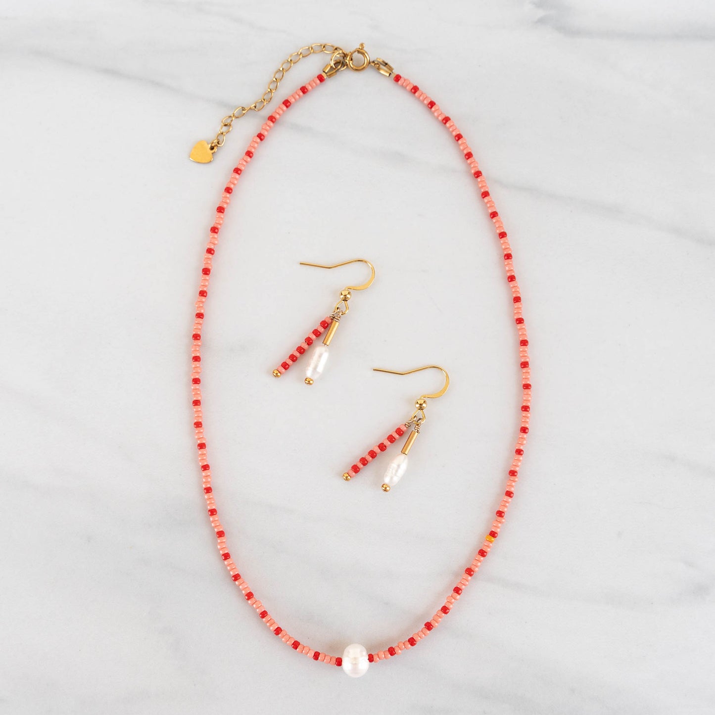 Stella Beaded Jewelry Set | Matching Necklace & Earrings