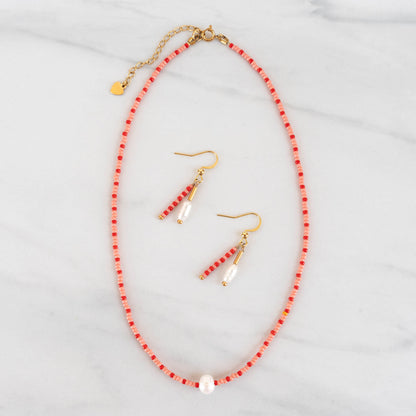 Stella Beaded Jewelry Set | Matching Necklace & Earrings
