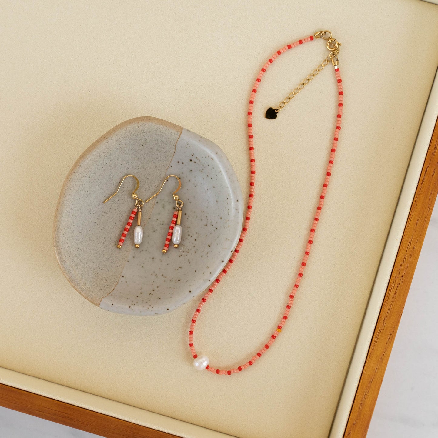 Stella Beaded Jewelry Set | Matching Necklace & Earrings