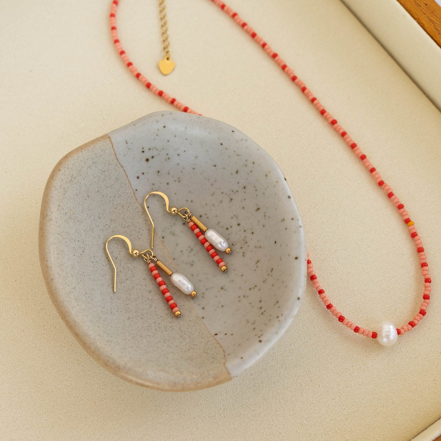 Stella Beaded Jewelry Set | Matching Necklace & Earrings