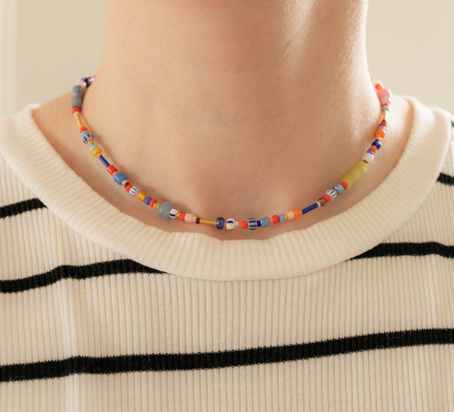 Summer Necklace | Colorful Beaded Necklace