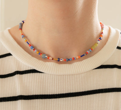 Summer Necklace | Colorful Beaded Necklace