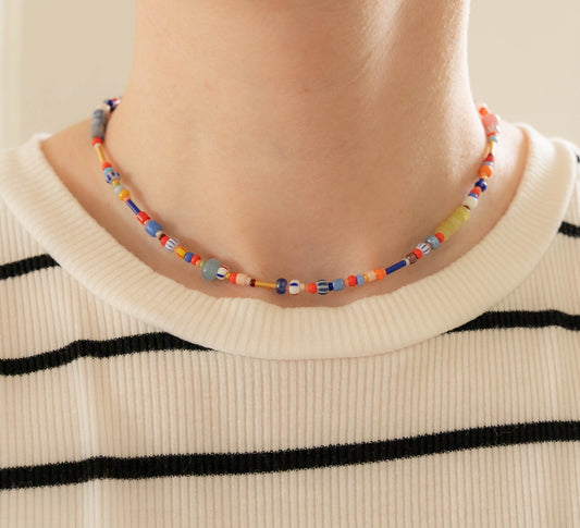 Summer Necklace | Colorful Beaded Necklace