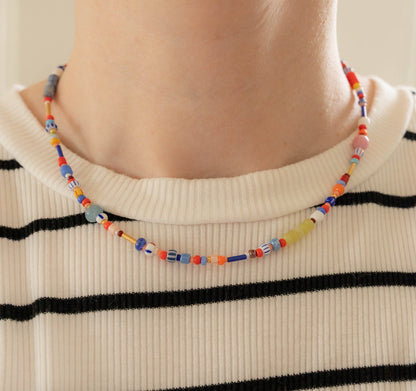 Summer Necklace | Colorful Beaded Necklace
