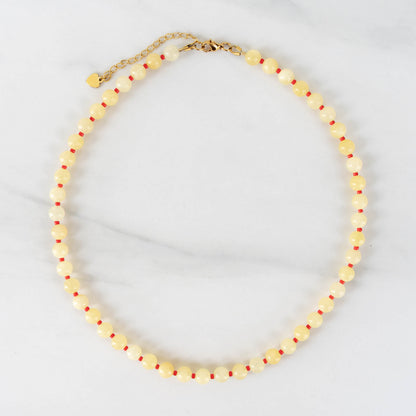 Sunshine Necklace | Yellow Gemstone Beaded Necklace