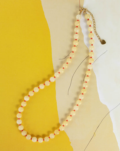 Sunshine Necklace | Yellow Gemstone Beaded Necklace