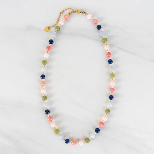 Wildflower Necklace | Beaded Gemstone Necklace