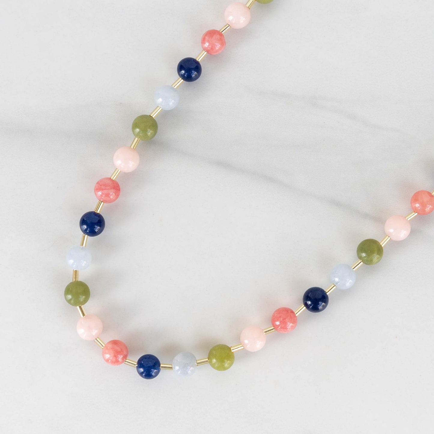 Wildflower Necklace | Beaded Gemstone Necklace