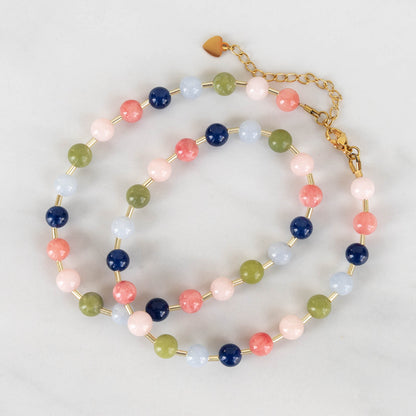 Wildflower Necklace | Beaded Gemstone Necklace
